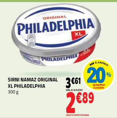 SIRNI NAMAZ ORIGINAL XL PHILADELPHIA