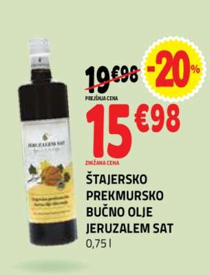ŠTAJERSKO PREKMURSKO BUČNO OLJE JERUZALEM SAT