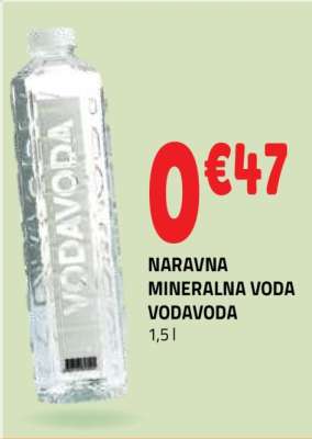 NARAVNA MINERALNA VODA VODAVODA