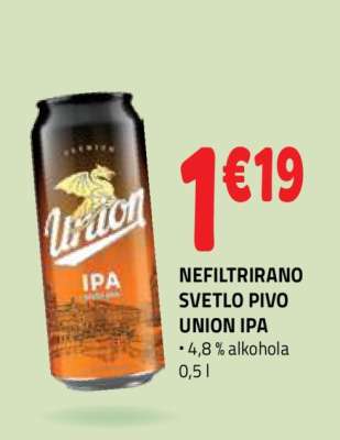 NEFILTRIRANO SVETLO PIVO UNION IPA