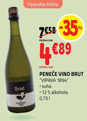 Peneče vino Brut