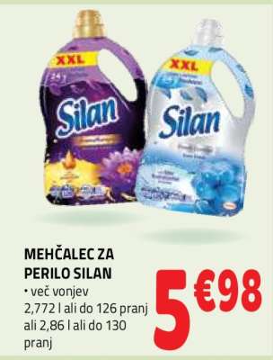 Mehčalec za perilo Silan
