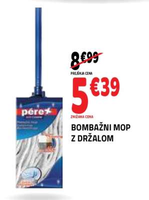 Bombažni mop z držalom