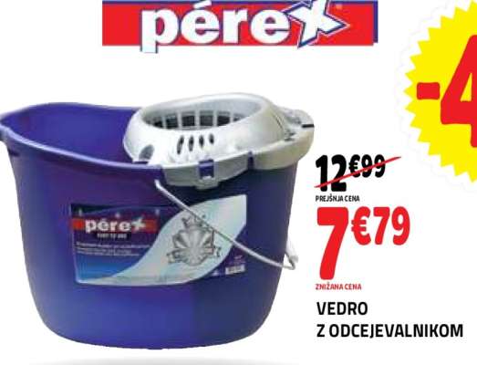 Vedro z odcejevalnikom