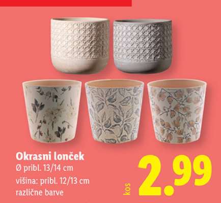 Okrasni lonček
