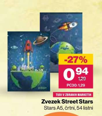 Zvezek Street Stars