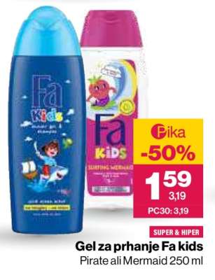 Gel za prhanje Fa kids