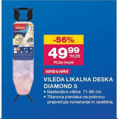 Vileda likalna deska Diamond S