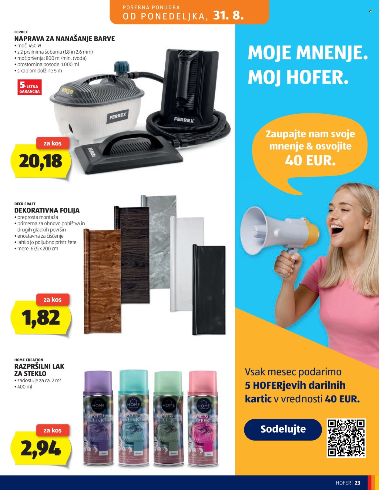 Hofer katalog - 26.08.2026 - 03.09.2026. Stran 23