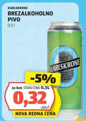 KARLSKRONE BREZALKOHOLNO PIVO