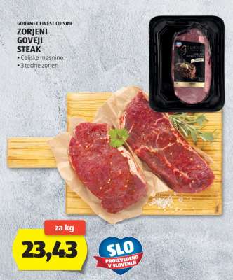 Zorjeni Goveji Steak