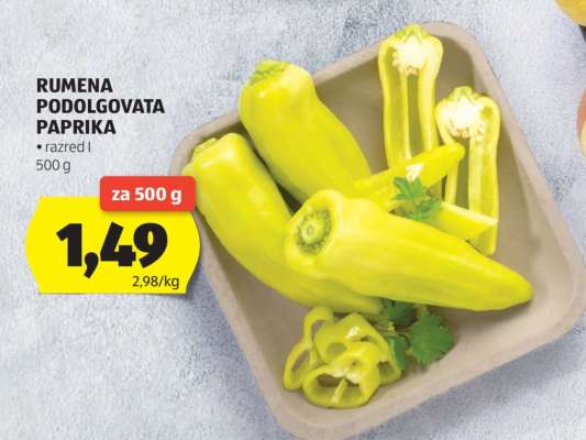 RUMENA PODOLGOVATA PAPRIKA