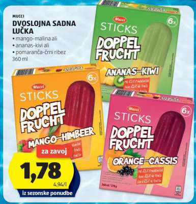 Mucci Dvoslojna Sadna Lučka
