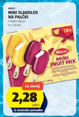 Mucci Mini Sladoled na Palčki