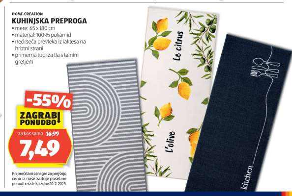 HOME CREATION KUHINJSKA PREPROGA