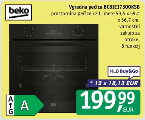 Vgradna pečica BCBIE17300KSB