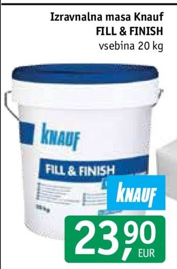 Izravnalna masa Knauf FILL & FINISH