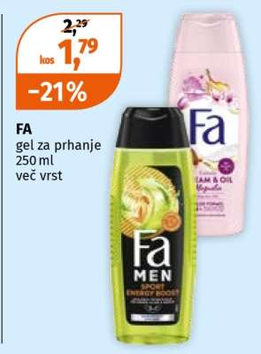 FA gel za prhanje