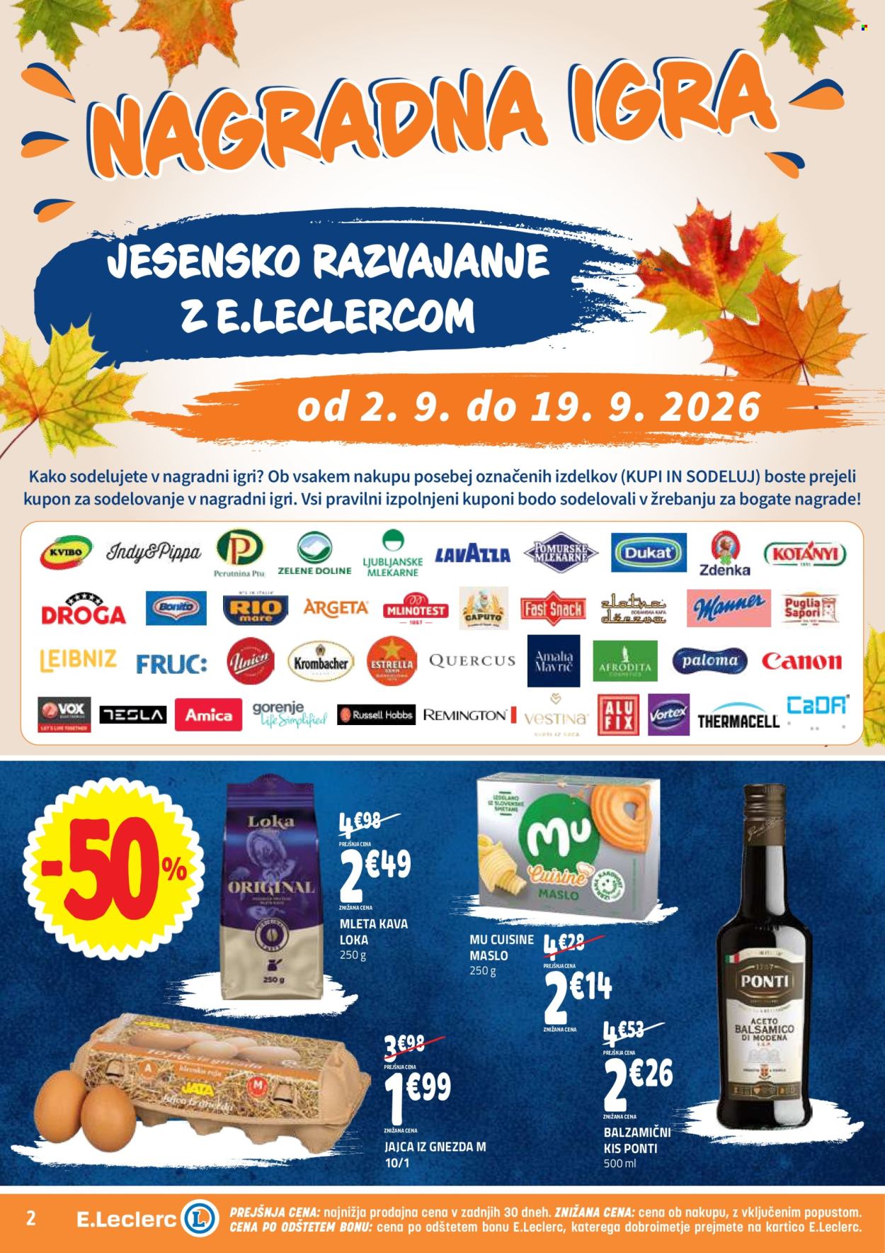 E.Leclerc katalog - 02.09.2026 - 12.09.2026. Stran 2