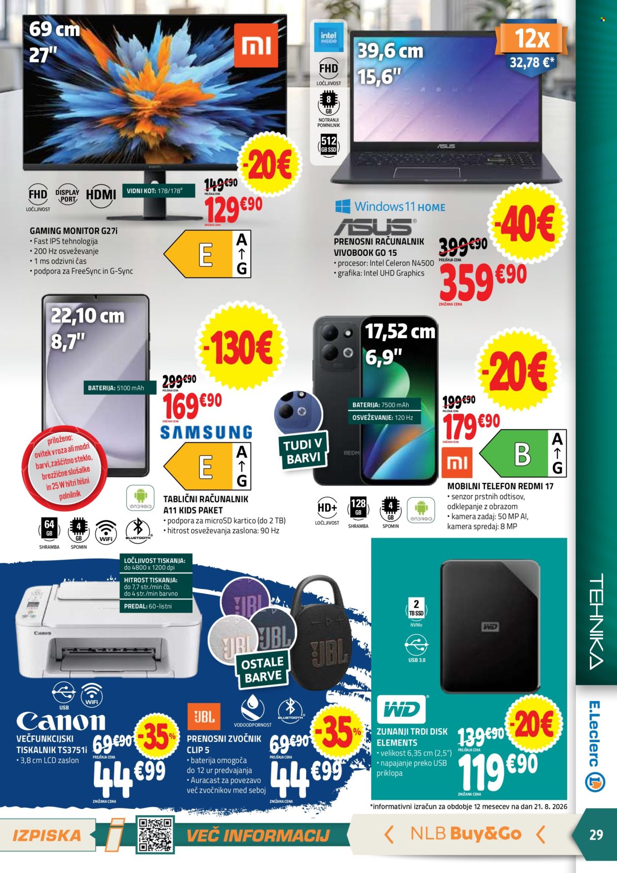 E.Leclerc katalog - 02.09.2026 - 12.09.2026. Stran 29