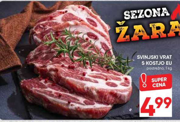Svinjski vrat s kostjo EU