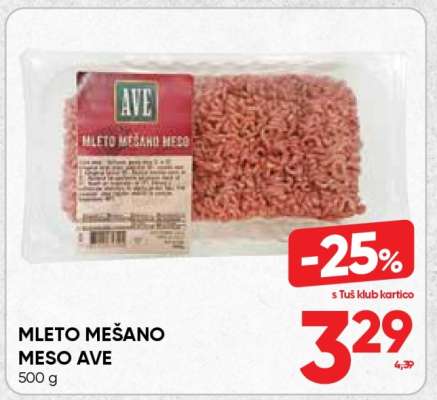 MLETO MEŠANO MESO AVE