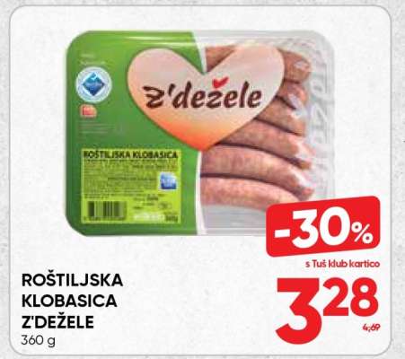 ROŠTILJSKA KLOBASICA Z'DEŽELE