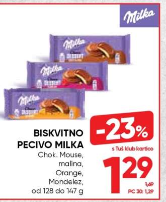Biskvitno pecivo Milka