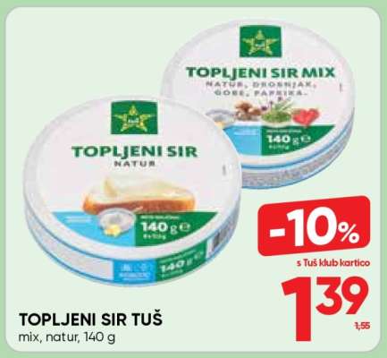 TOPLJENI SIR TUŠ