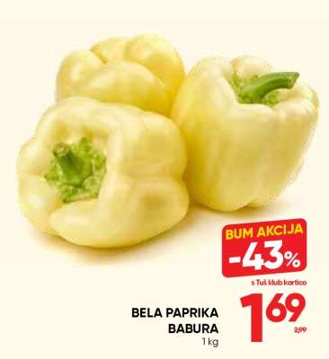 Bela paprika babura