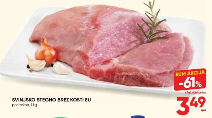 Svinjsko stegno brez kosti EU