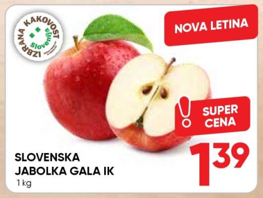 Slovenska jabolka Gala IK