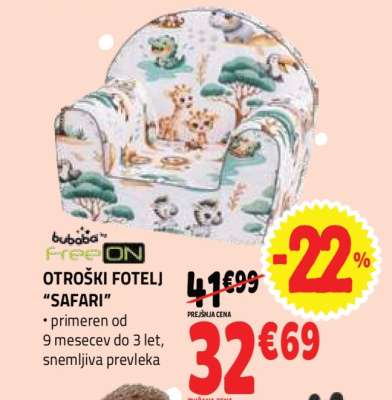 OTROŠKI FOTELJ 'SAFARI'