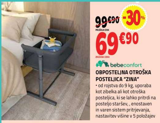 Oposteljna otroška posteljica “Zina”