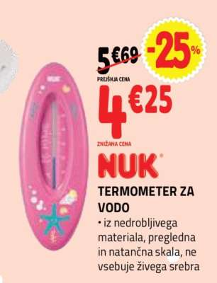 NUK TERMOMETER ZA VODO