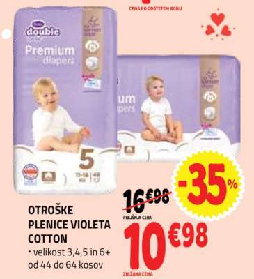 OTROŠKE PLENICE VIOLETA COTTON