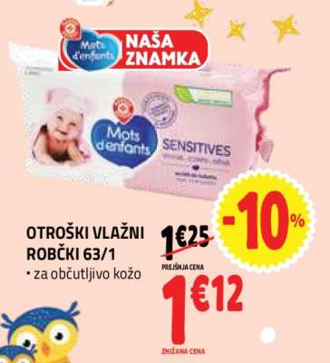 OTROŠKI VLAŽNI ROBČKI 63/1