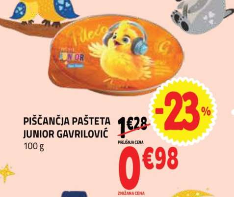 PIŠČANČJA PAŠTETA JUNIOR GAVRILOVIĆ