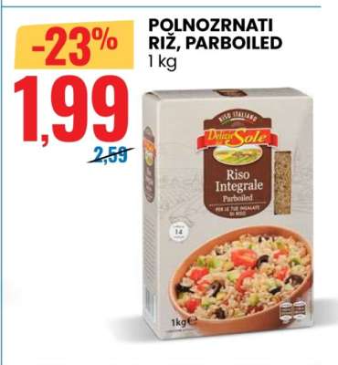 POLNOZRNATI RIŽ, PARBOILED