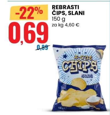 REBRASTI ČIPS, SLANI