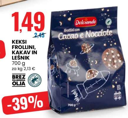 KEKSI FROLLINI, KAKAV IN LEŠNIK