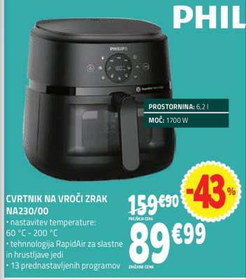 CVRTNIK NA VROČI ZRAK NA230/00