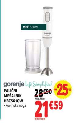 PALIČNI MEŠALNIK HBC561QW