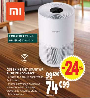 ČISTILNIK ZRAKA SMART AIR PURIFIER 4 COMPACT