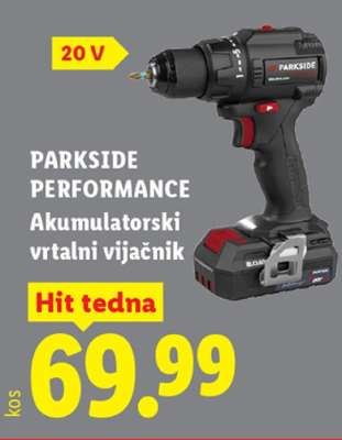 PARKSIDE PERFORMANCE Akumulatorski vrtalni vijačnik