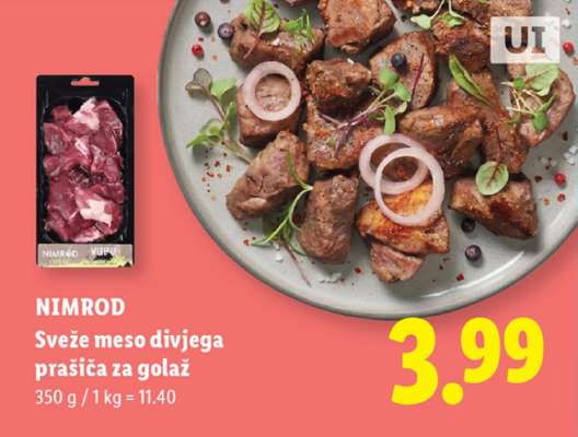 NIMROD Sveže meso divjega prašiča za golaž
