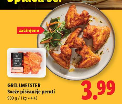 GRILLMEISTER Sveže piščančje peruti