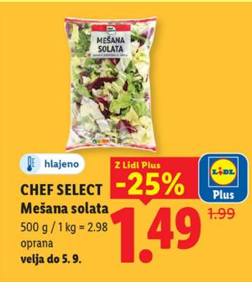 CHEF SELECT Mešana solata