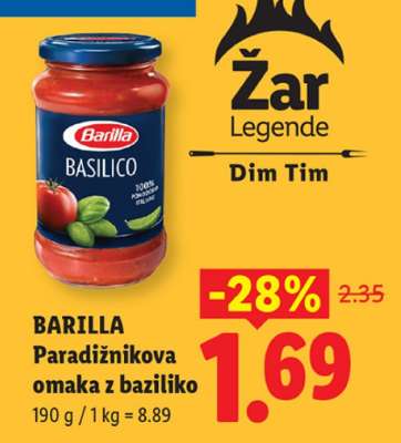BARILLA Paradižnikova omaka z baziliko