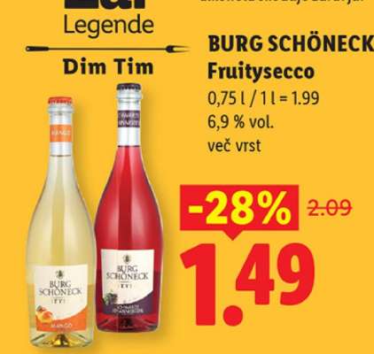 BURG SCHÖNECK Fruitysecco